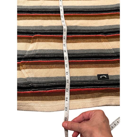 Billabong Multicolor Striped Hoodie Sweater - Picture 5 of 8